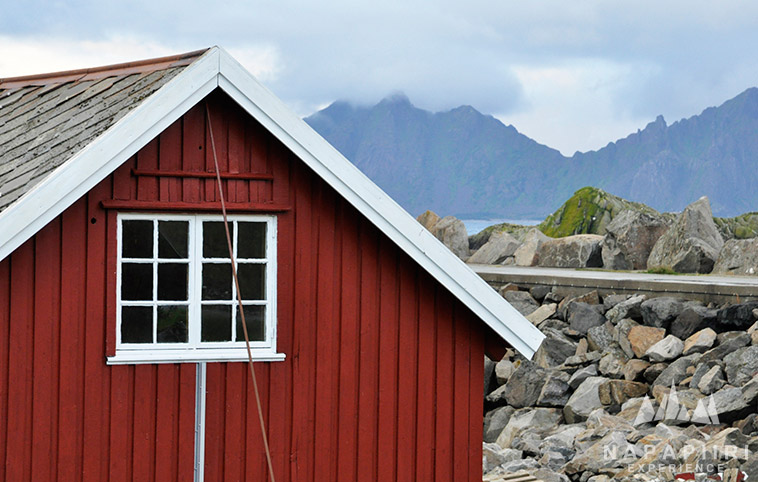 Cabane de pêcheur sur les îles Lofoten, Norvège
