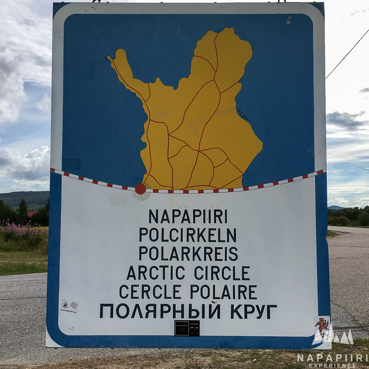 Cercle polaire en Laponie finlandaise